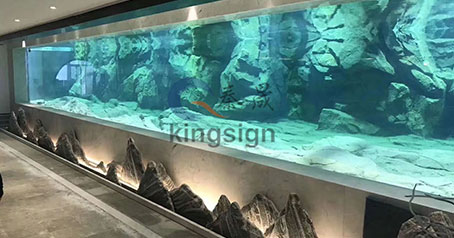 Nantong hotel lobby acryl aquarium tank project.